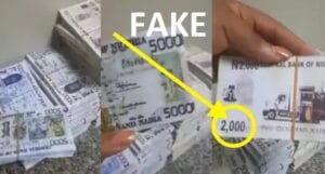 Fake N2000 N5000 Banknotes