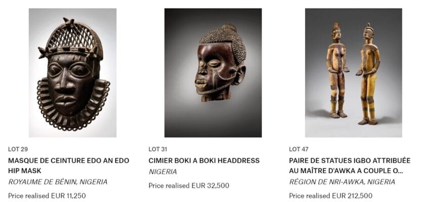 Nigeria Stolen Artifacts Auction In Paris