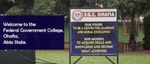 Federal Government College Ohafia, (Fgc) Abia State