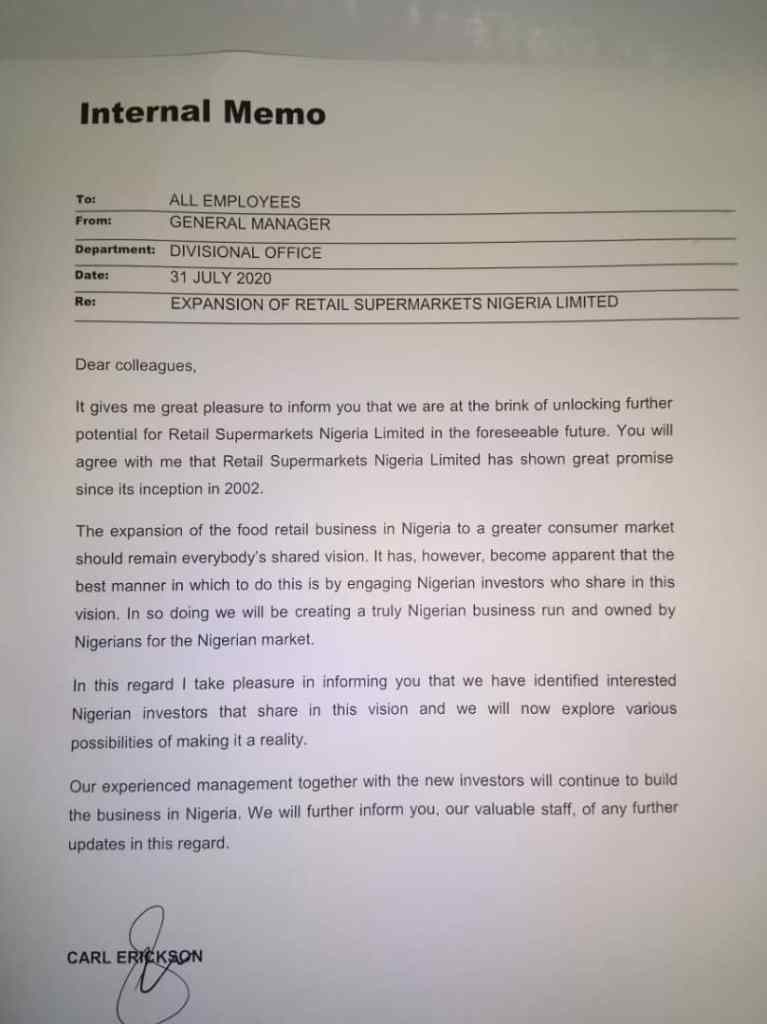 ShopRite Nigeria Deny Closing Shop - Opens Investment Opportunity to Nigerians 2 ShopRite Nigeria