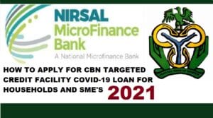 Cbn Covid-19 Loan Application Nirsal Microfinance Bank Portal
