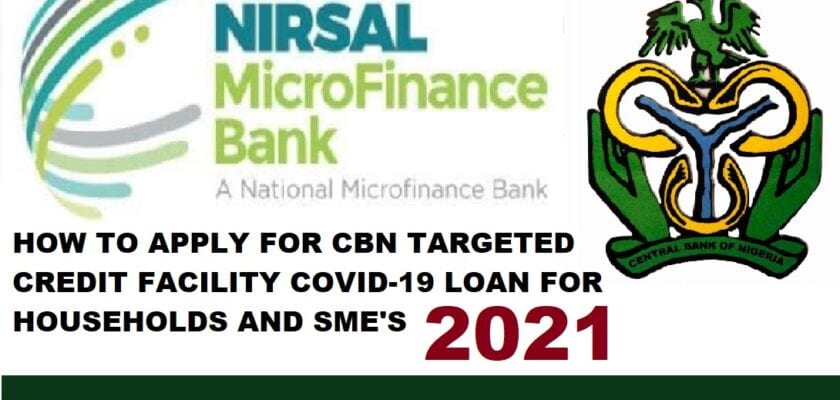 Cbn Covid-19 Loan Application Nirsal Microfinance Bank Portal