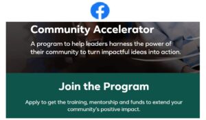Facebook 2021 Community Accelerator Program