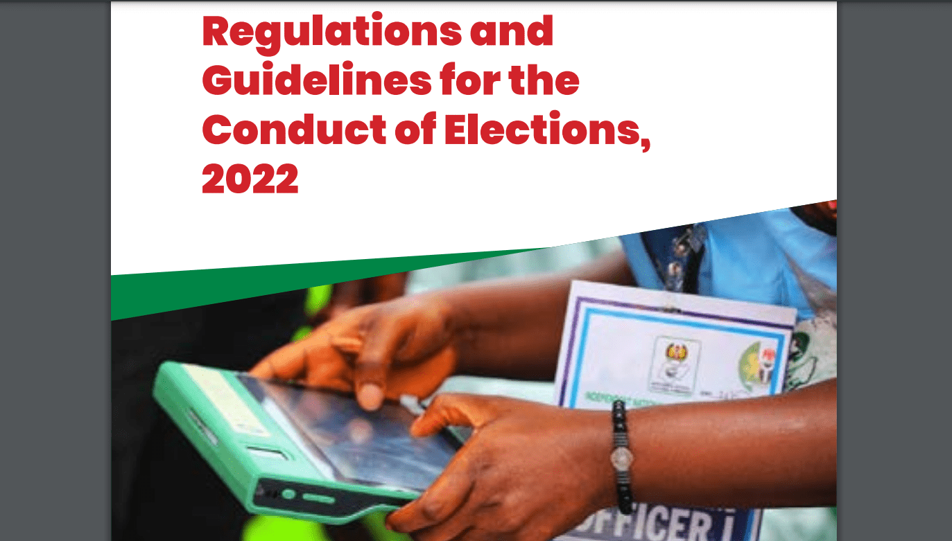 Inec Election Regulations And Guidelines