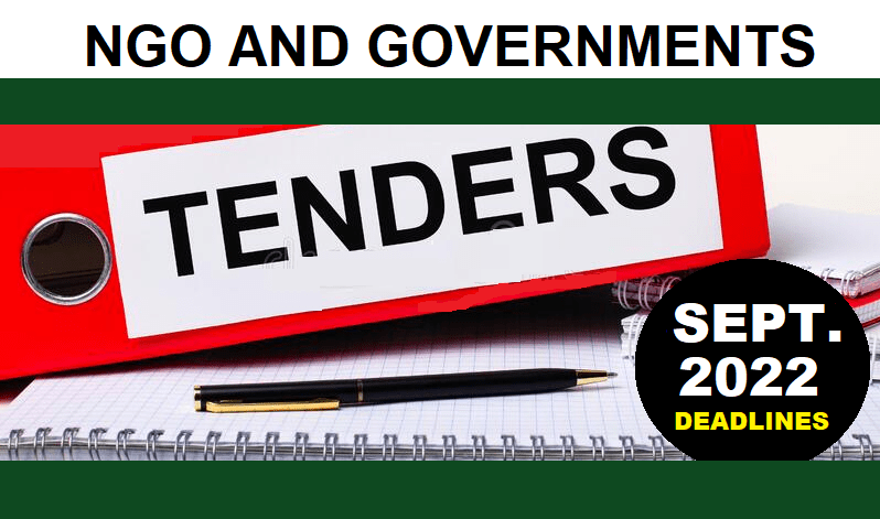 Tenders And Contracts Info - September 2022