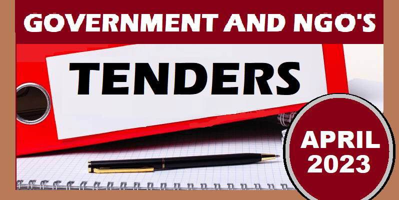 Tenders And Contracts Information - April 2023