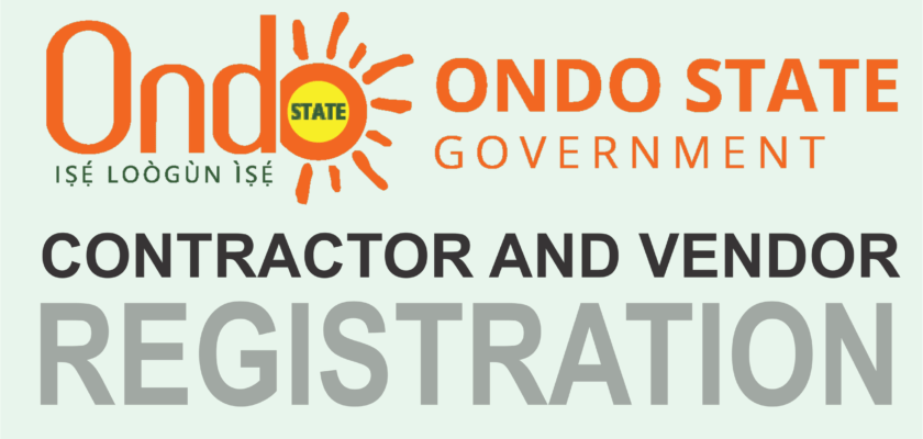 Register As Vendor - Contractor With Ondo State Government