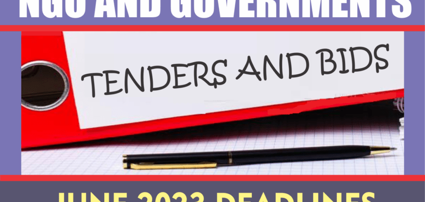 Government And Ngo Tenders And Contracts Information - June 2023