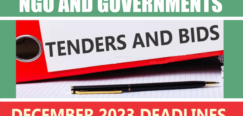 Governments_Ngo Tenders In Nigeria December 2023 Deadlines