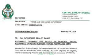 No More Cash For Pta-Bta, Cbn Orders Banks