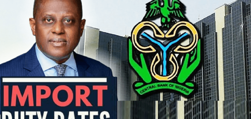Cbn Custom Import Duty Rates
