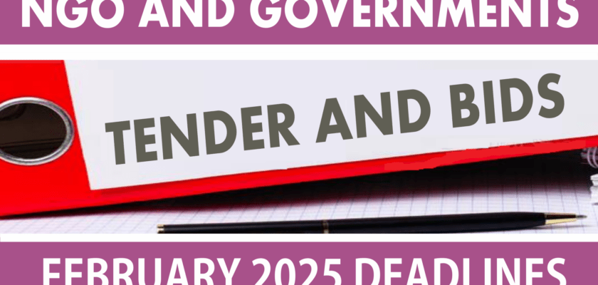 List Of Government And Ngo Tenders With February 2025 Submission Deadlines